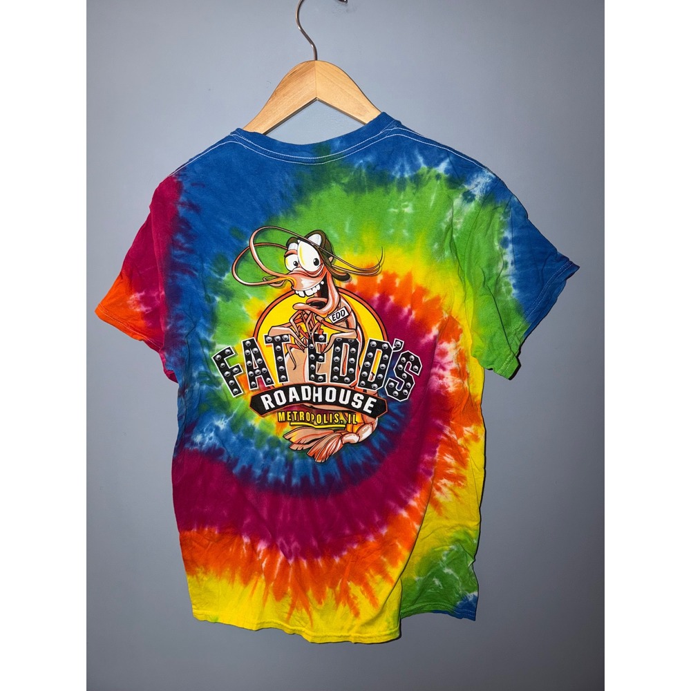 Colortone Fat Edds‎ Roadhouse Metropolis IL Tie Dye Graphic T-Shirt Mens Medium